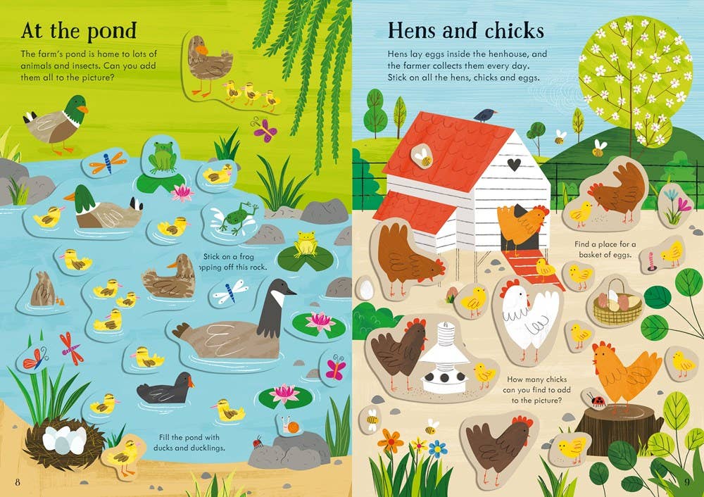Little First Stickers Farm : Usborne