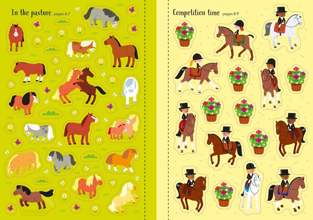Little First Stickers Horses And Ponies : Usborne