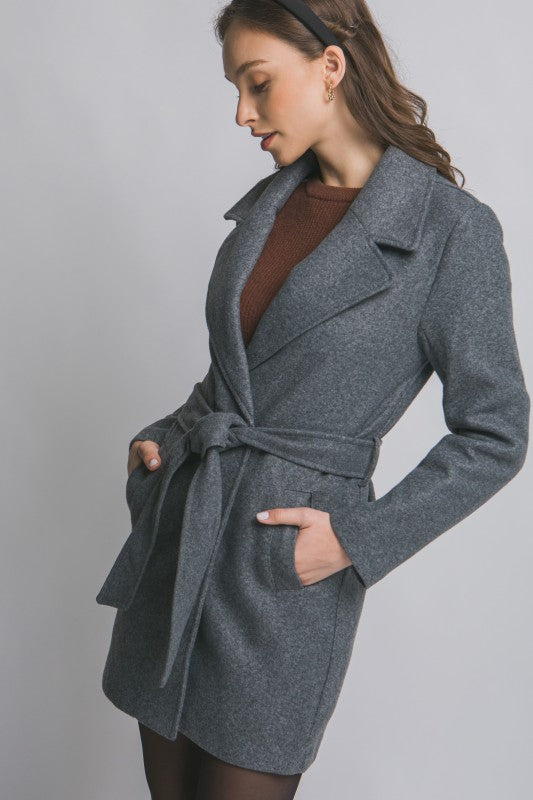 Belted Wrap Coat