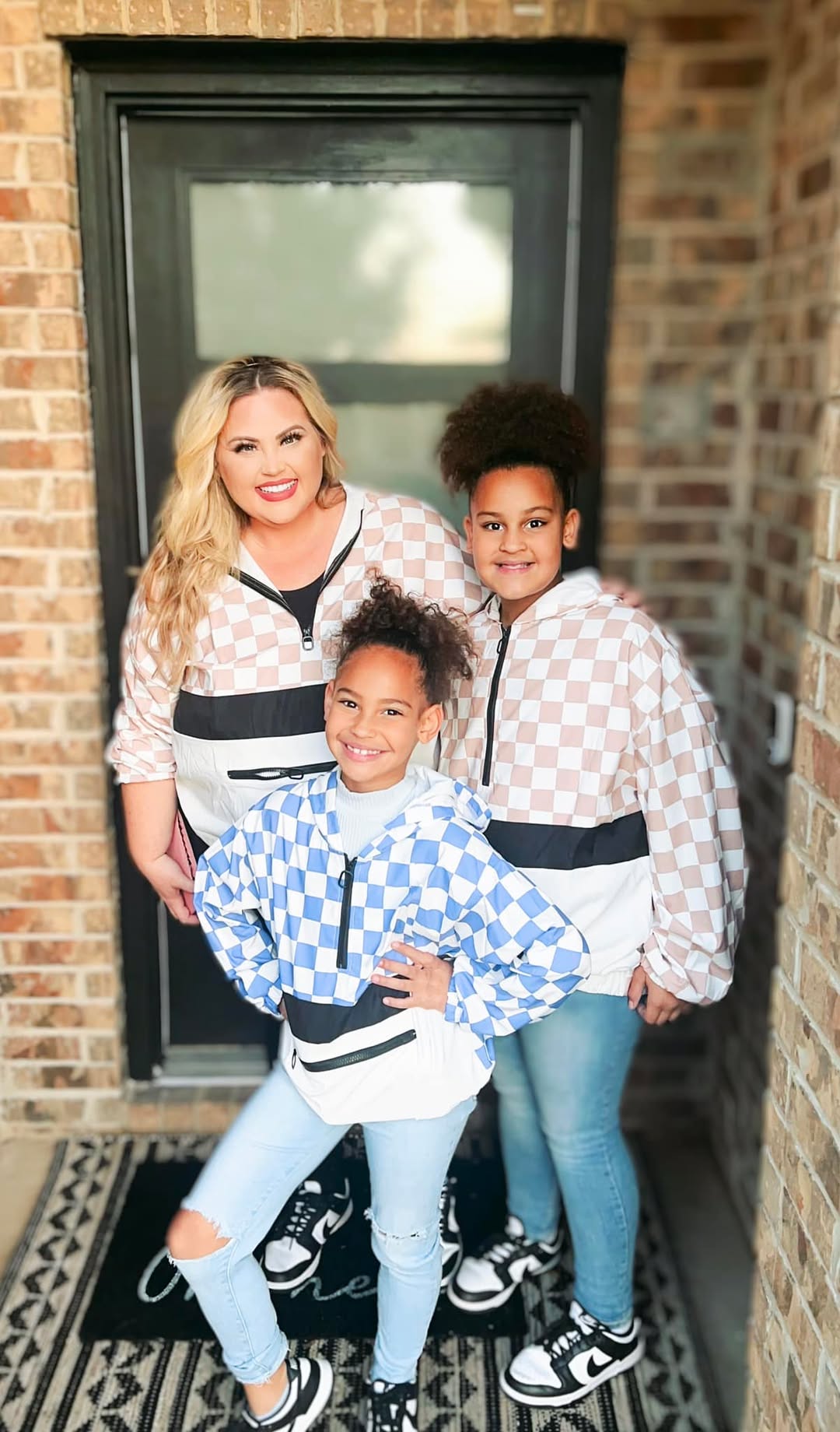 Youth Checkered Windbreaker