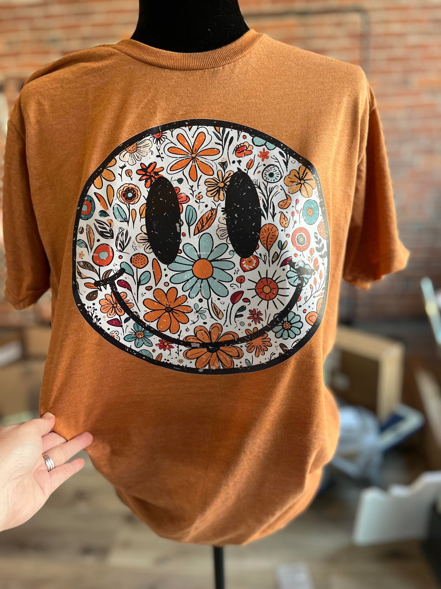 Boho Floral Smile Tee