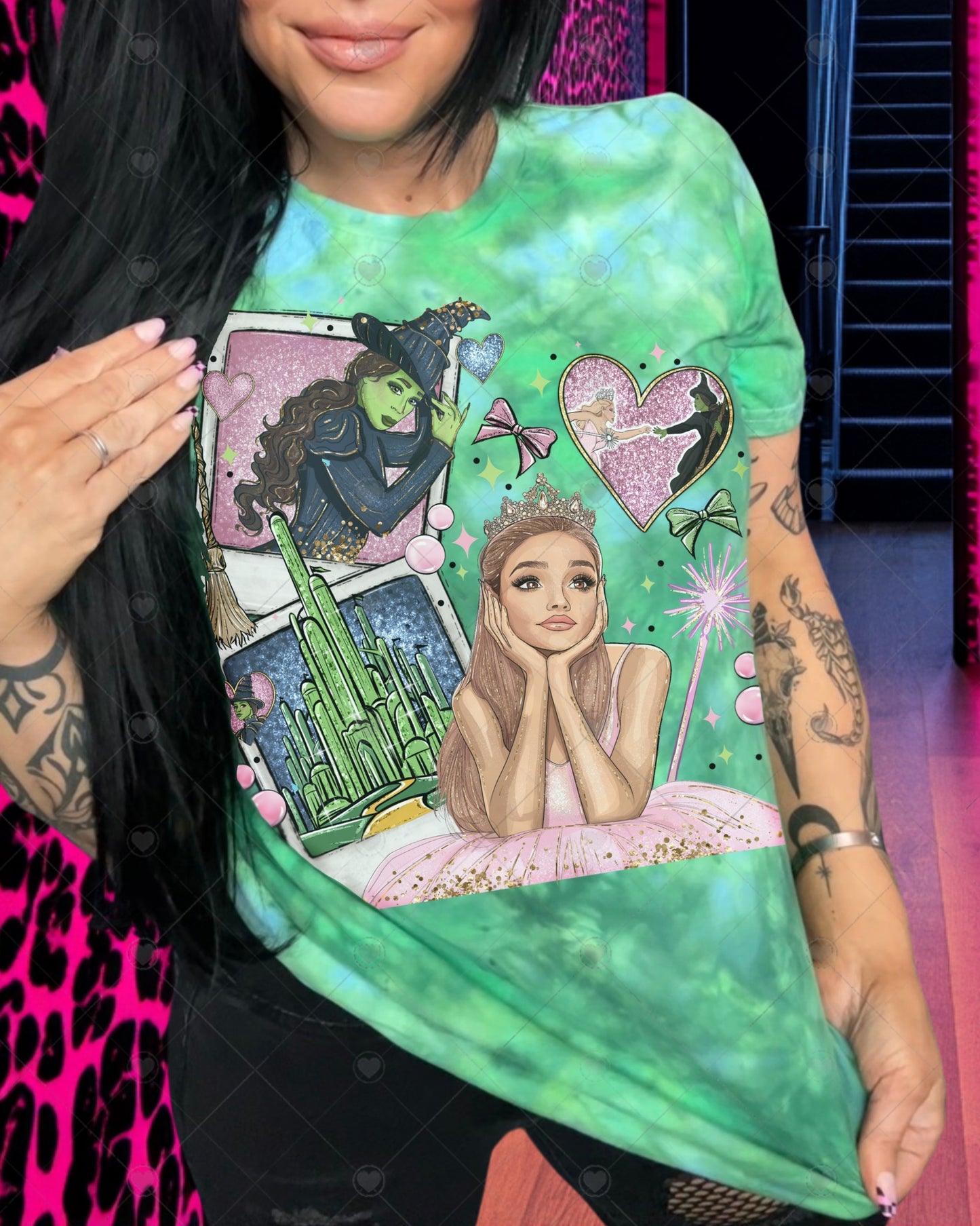 Emerald Hand-Dyed Picture Tee