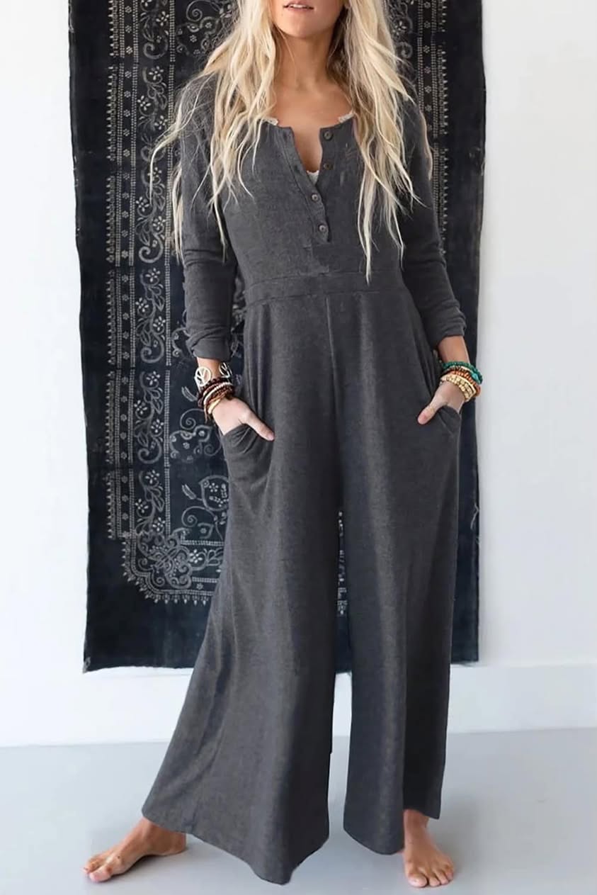 Gray Lounge Jumpsuit