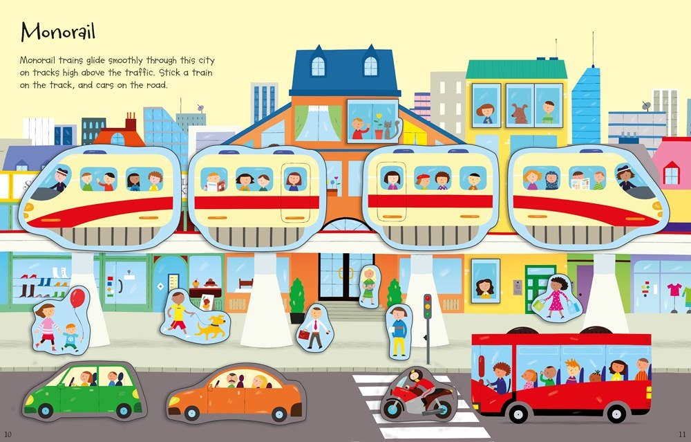 First Sticker Book Trains : Usborne