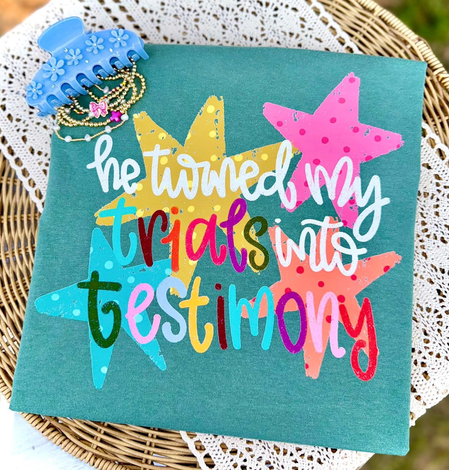 Trials Into Testimony Graphic Tee