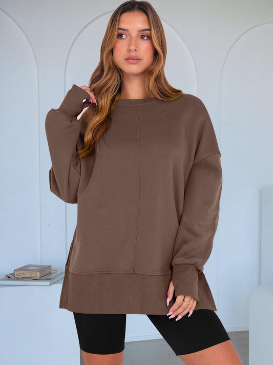 Mocha Cozy Crew Sweatshirt
