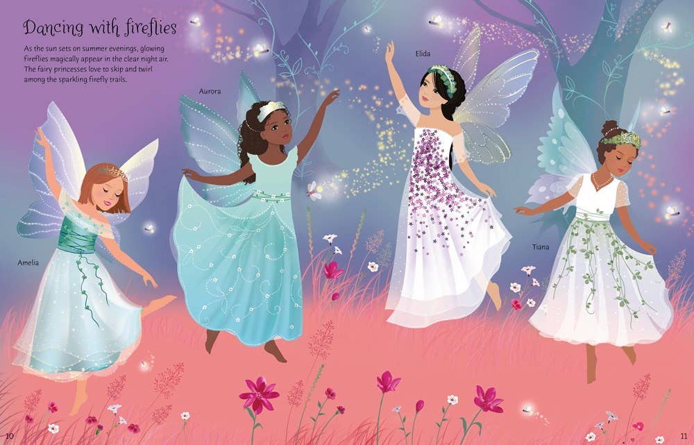 Sticker Dolly Dressing Fairy Princesses : Usborne