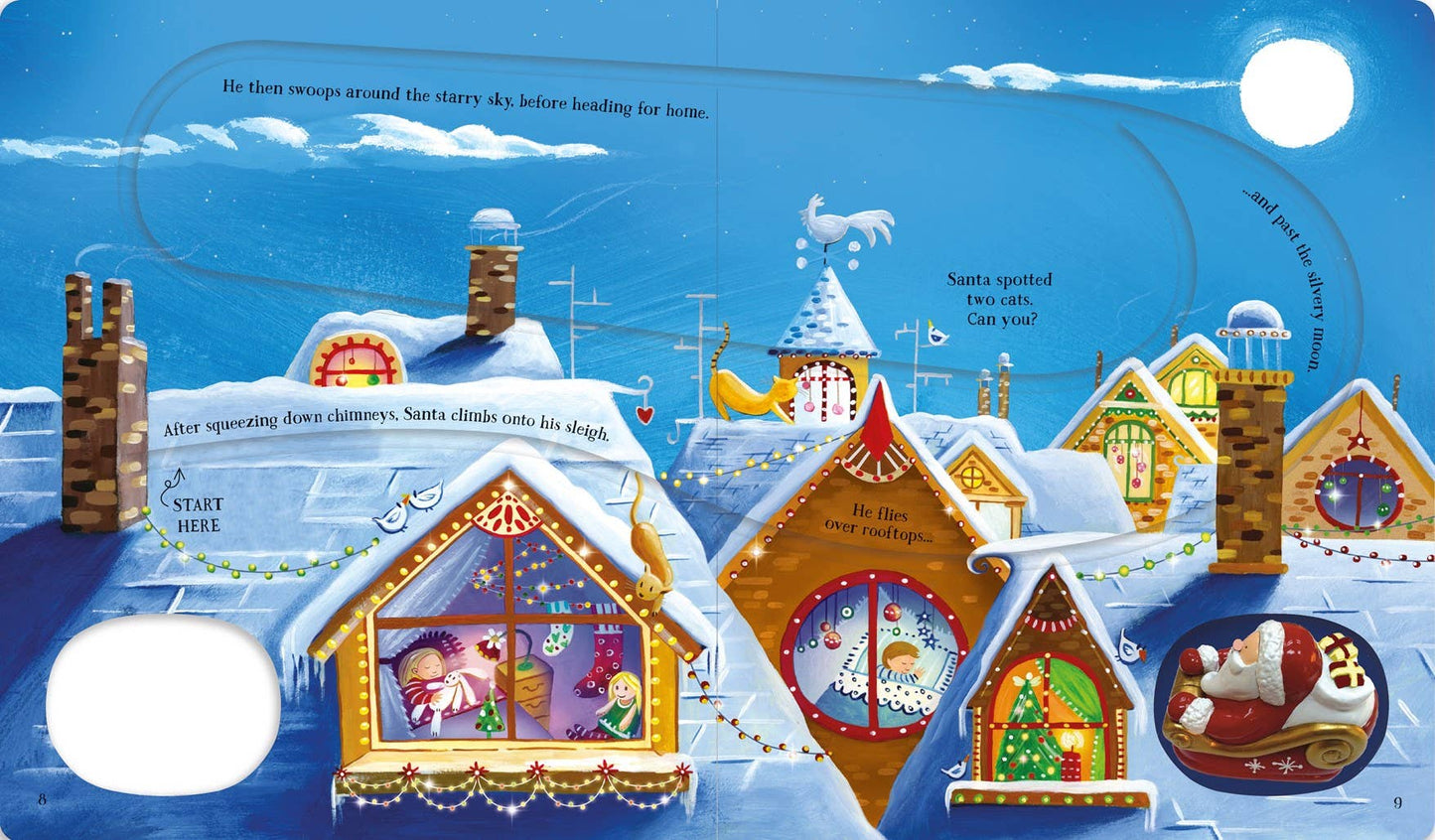 Wind-Up Santa's Sleigh : Usborne