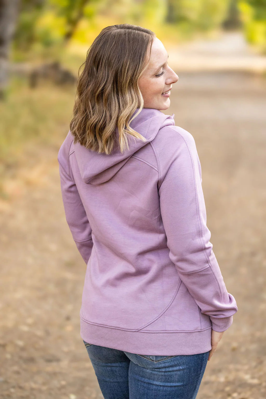 Scuba HalfZip Hoodie--Lavender