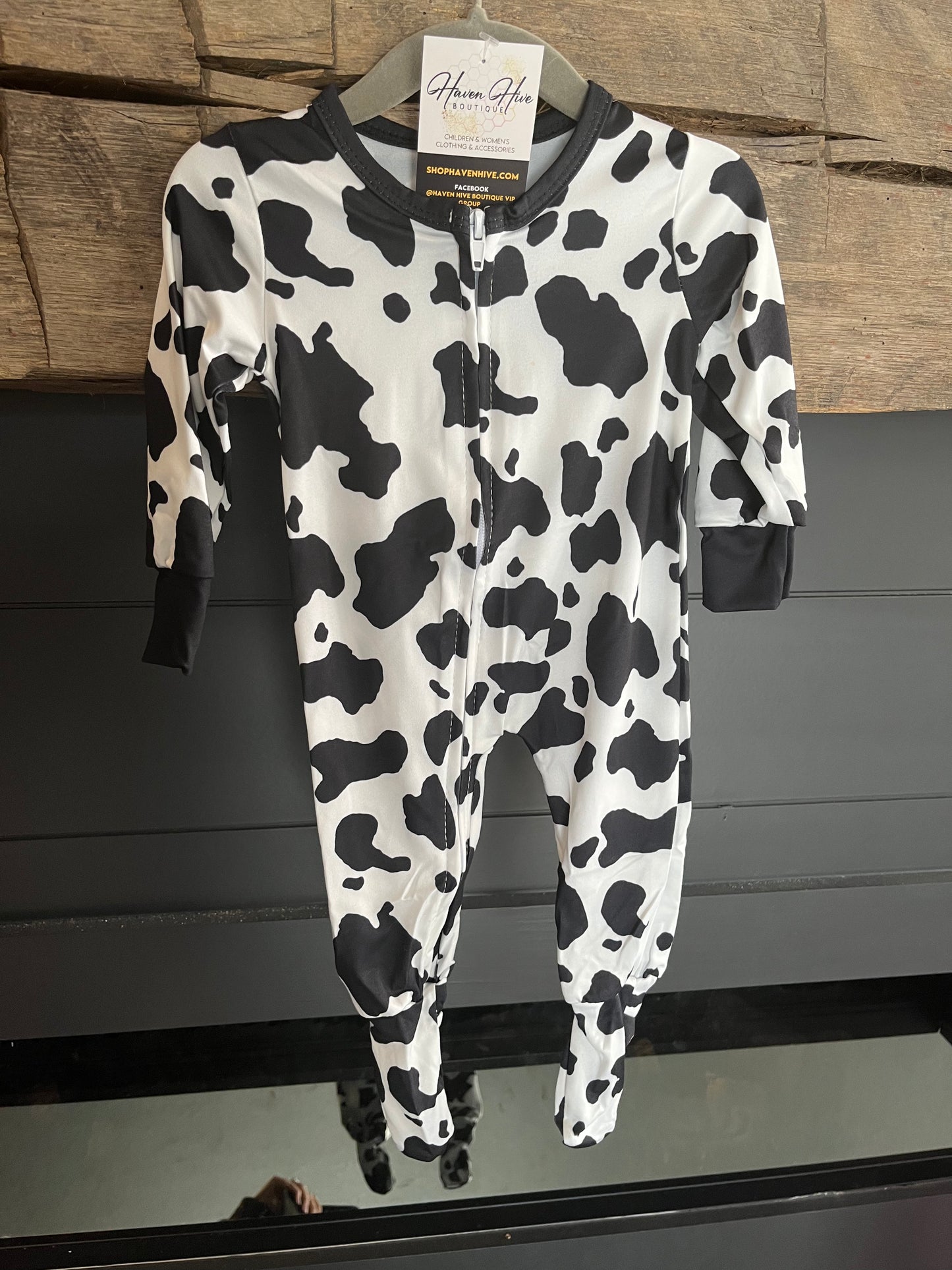 Cow Print Cotton Sleeper