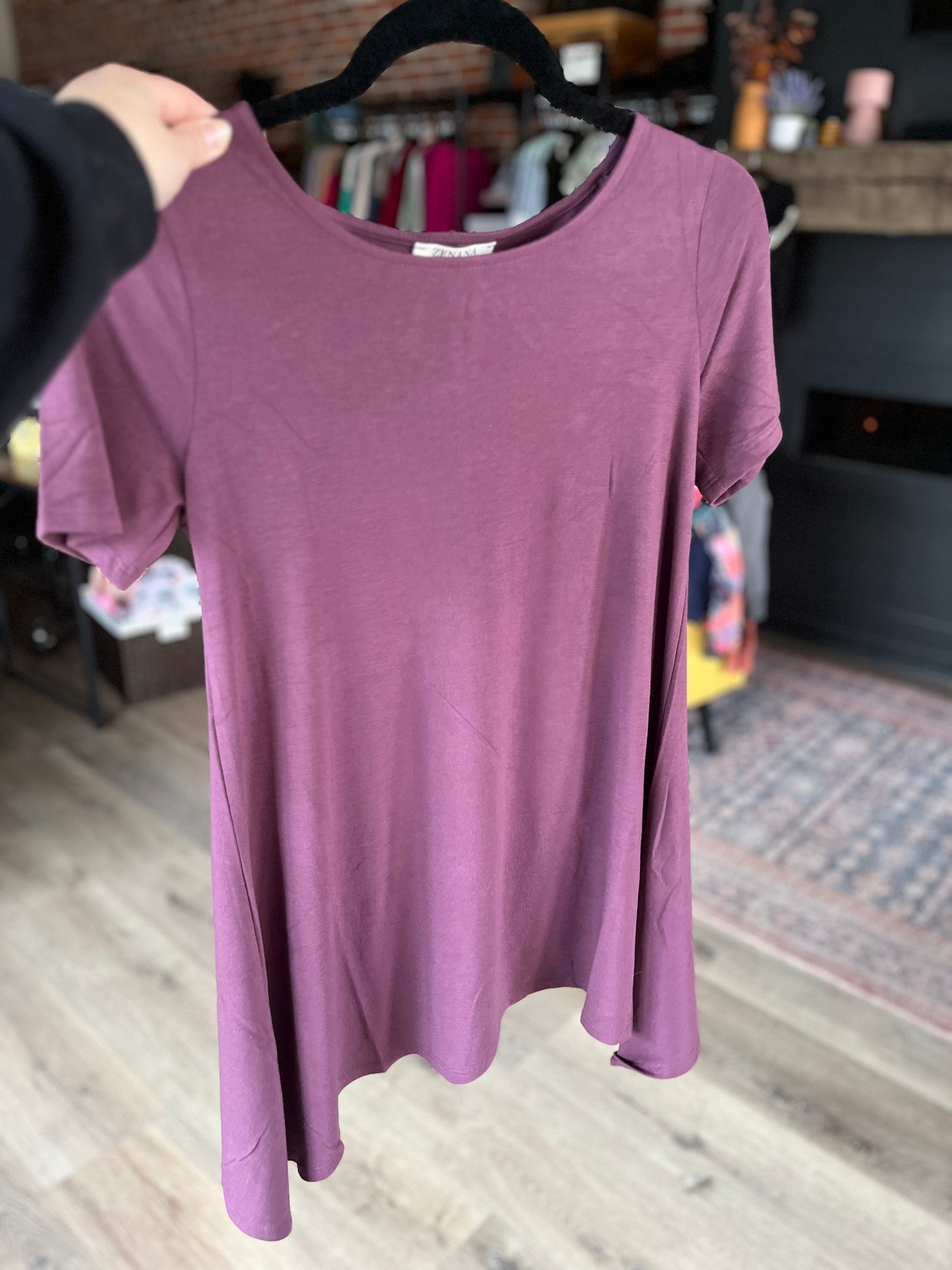 Eggplant T-Shirt Tunic