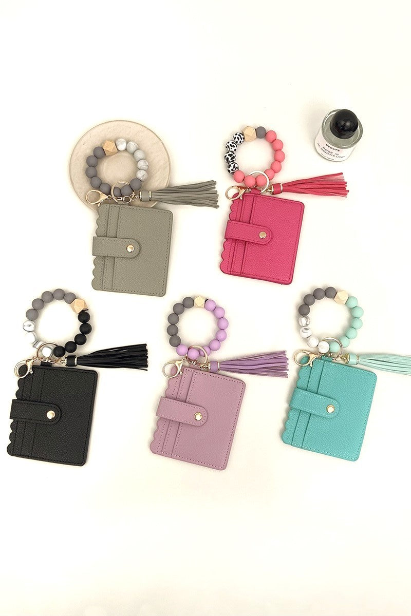 Beaded Bracelet Card Holder (Multiple colors!)