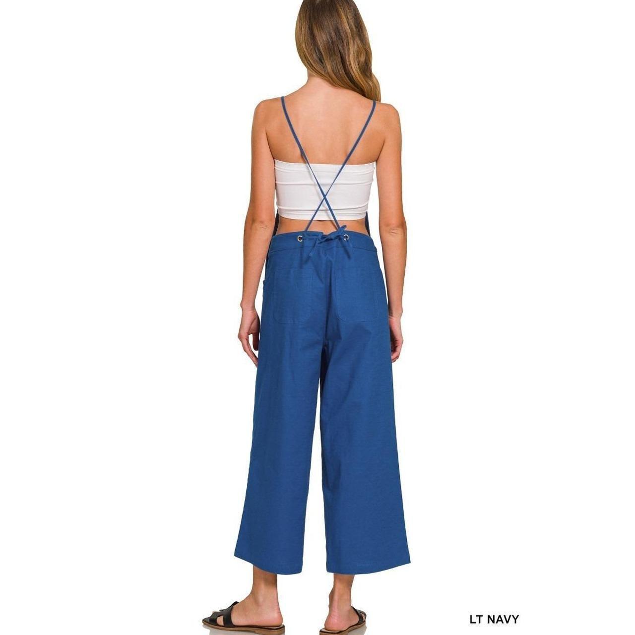 Ash Jade Woven Spaghetti Strap Overalls