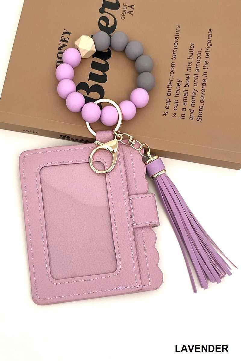 Beaded Bracelet Card Holder (Multiple colors!)