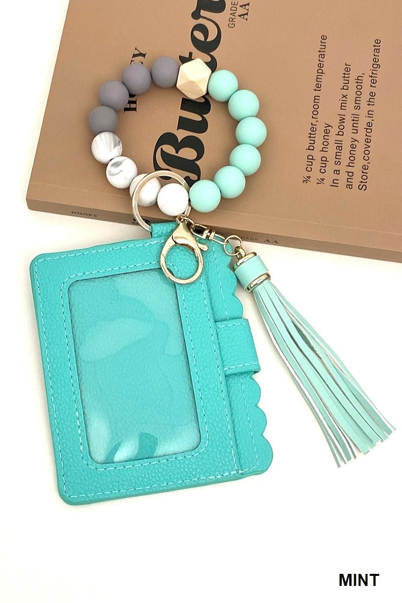 Beaded Bracelet Card Holder (Multiple colors!)