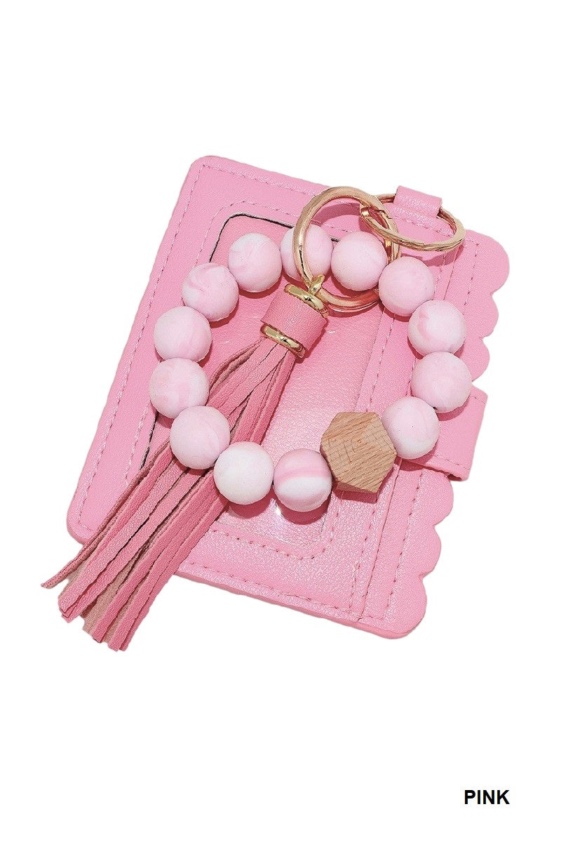 Beaded Bracelet Card Holder (Multiple colors!)