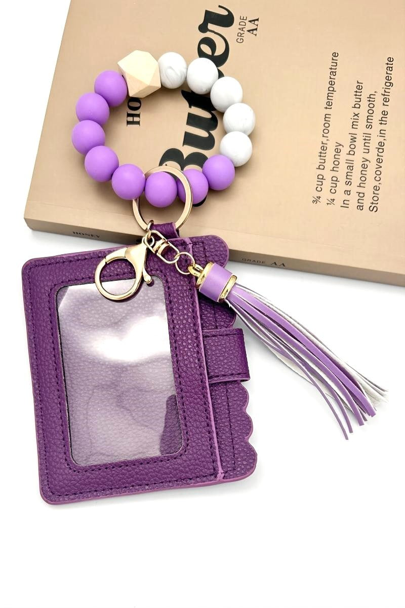 Beaded Bracelet Card Holder (Multiple colors!)
