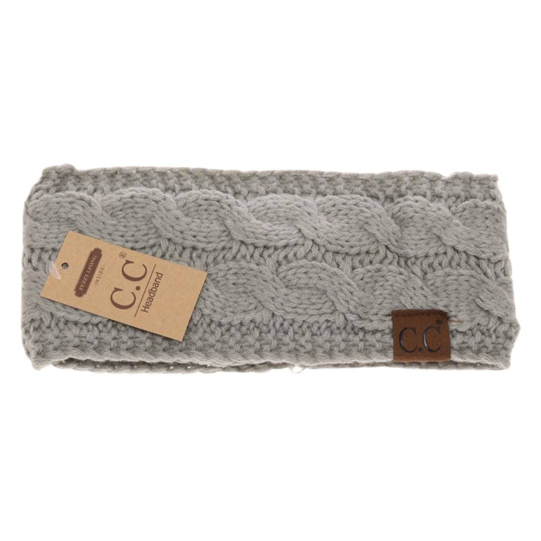 Solid Cable Knit CC Women's Fashion Headband (multiple colors)