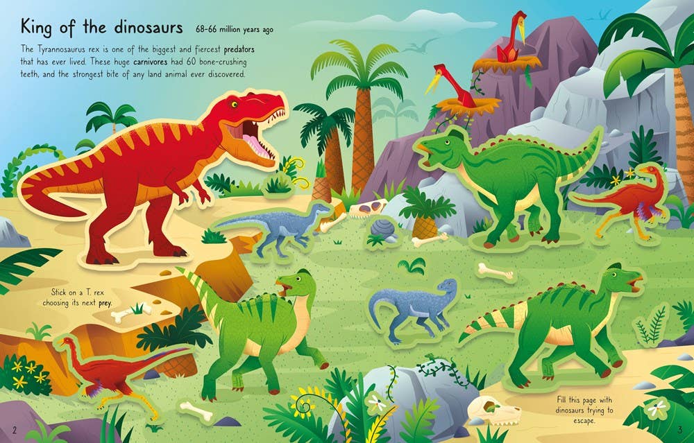 First Sticker Book T. Rex : Usborne