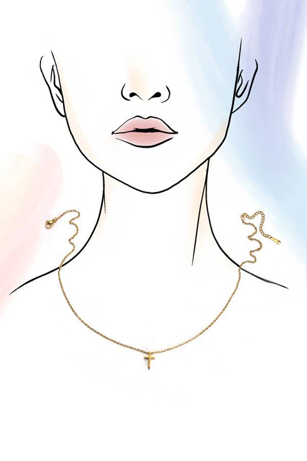 Elegant Non-Tarnish Cross Necklace