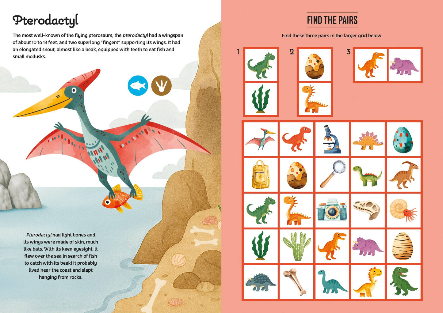 Activity Book with Stickers: Discovering Dinosaurs