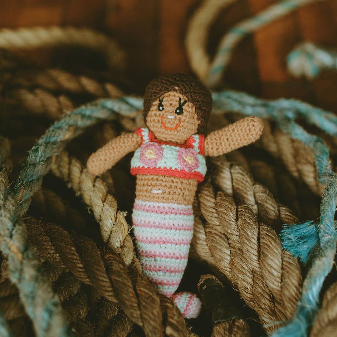 Mini Pink Mermaid Rattle