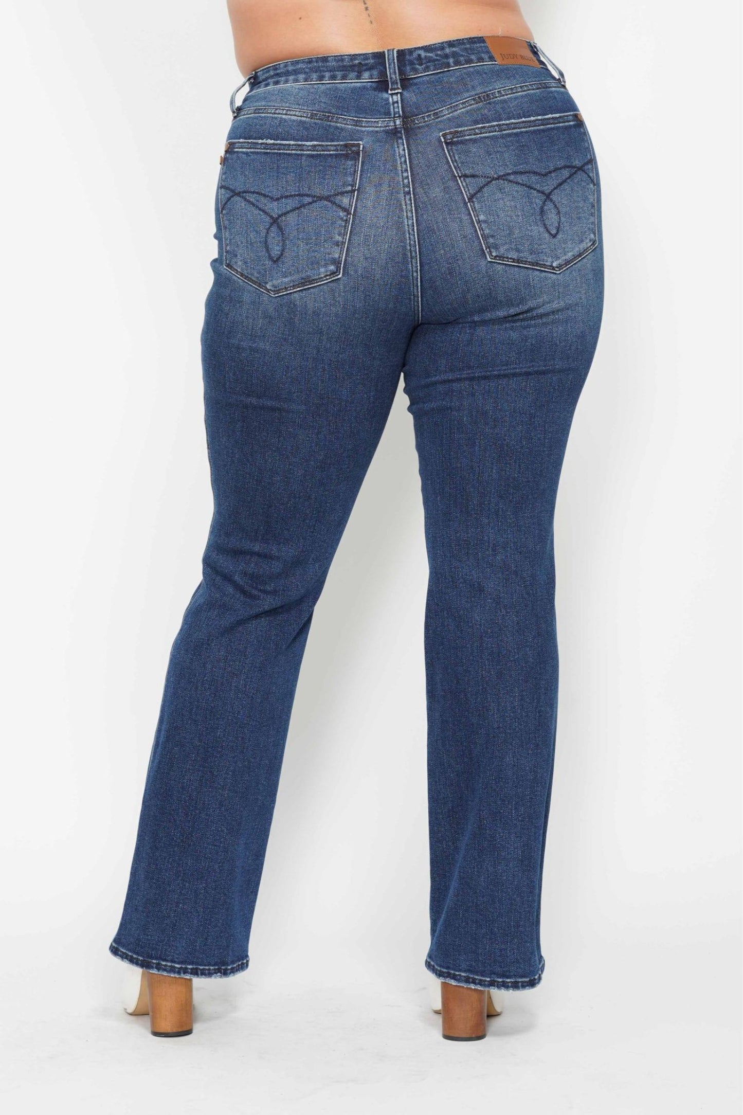 Judy Blue Short Inseam Tummy Control Bootcut Denim (PLUS)