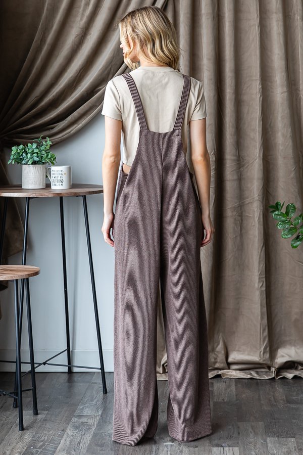 Solid Urban Ribbed Jumpsuit (3 COLORS)
