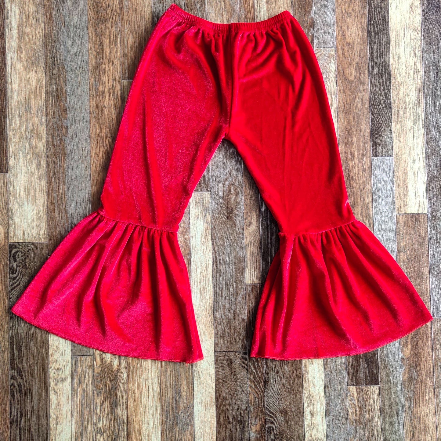 Red Velvet Bell Bottoms