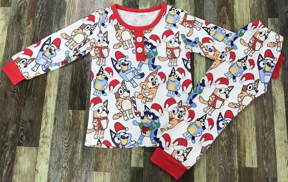 Christmas Dog 2-pc Pajamas (2 Styles)