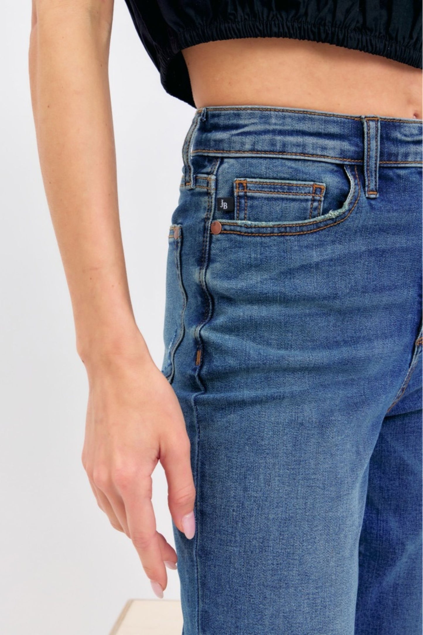 Judy Blue Heather High Waist Straight Fit Jeans