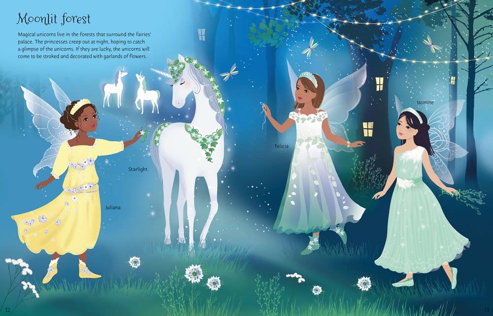 Sticker Dolly Dressing Fairy Princesses : Usborne