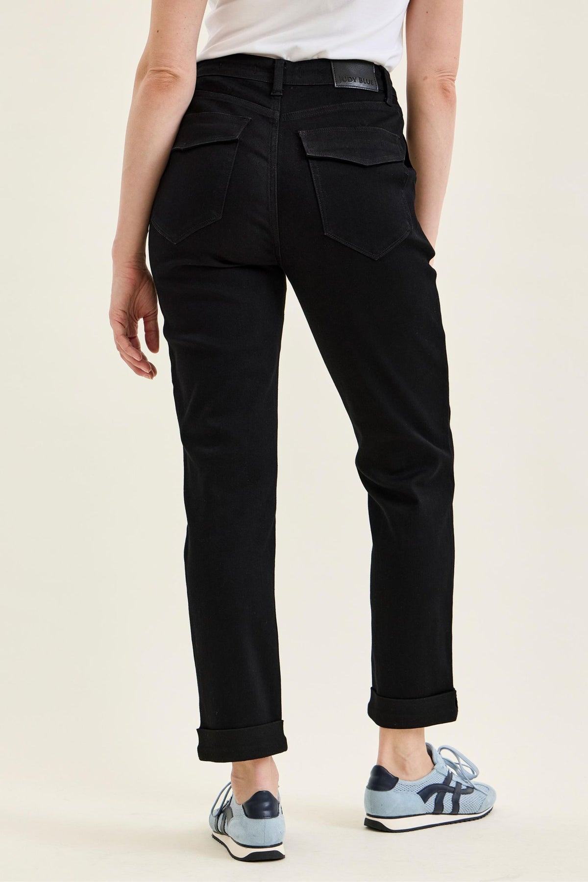 Judy Blue High Waist Jet Black Aurora Weekender
