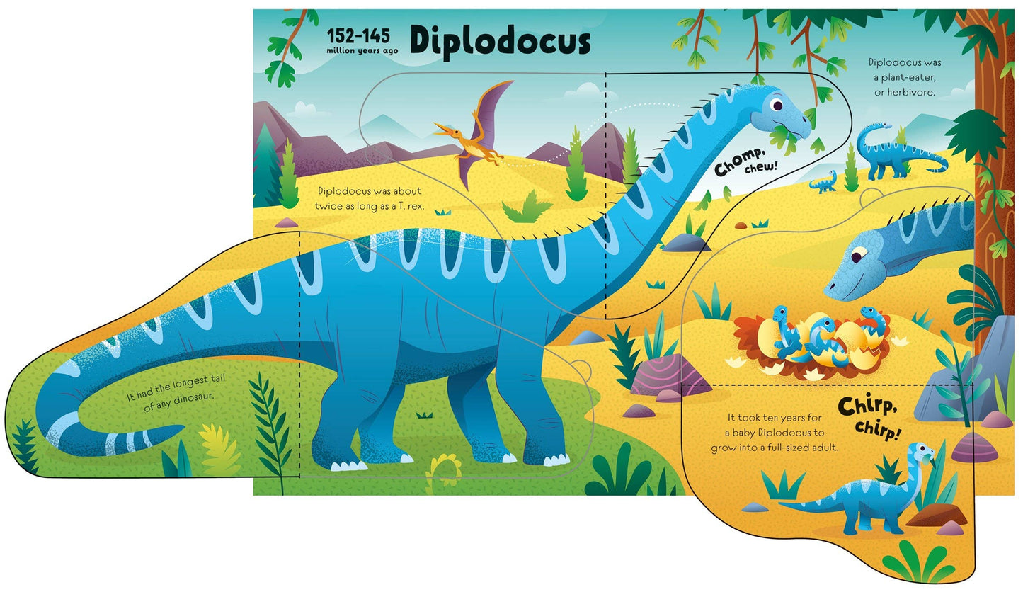 Great Big Dinosaurs board book w/big flaps: Usborne