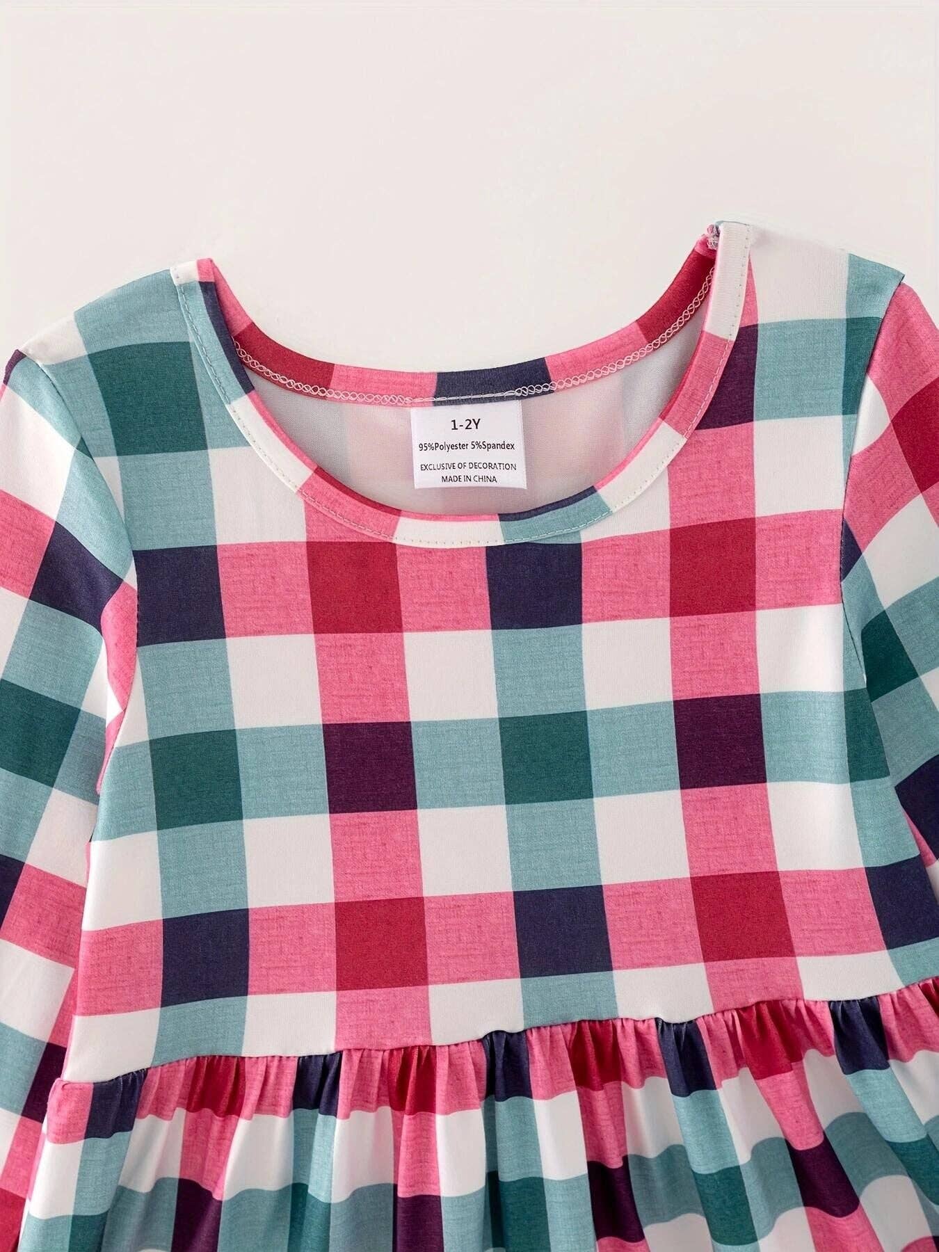 Christmas Plaid Girls Dress