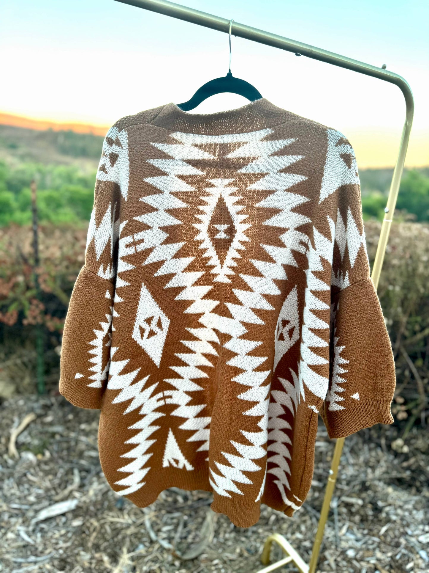 Naomi Wilde | Aztec Styled Cardigan with Large Arms