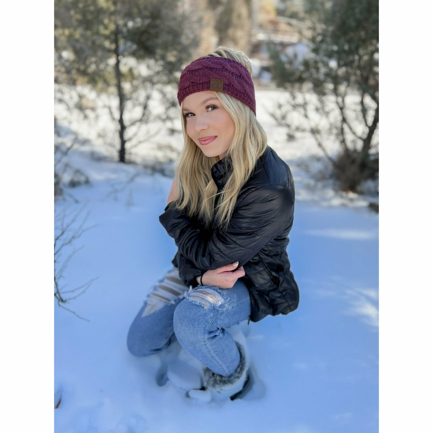 Solid Cable Knit CC Women's Fashion Headband (multiple colors)