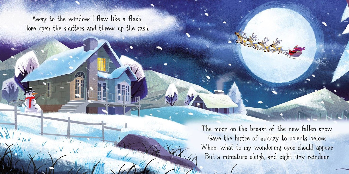 'Twas the Night Before Christmas board book : Usborne