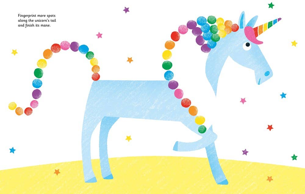 Fingerprint Activities Unicorns And Fairies : Usborne