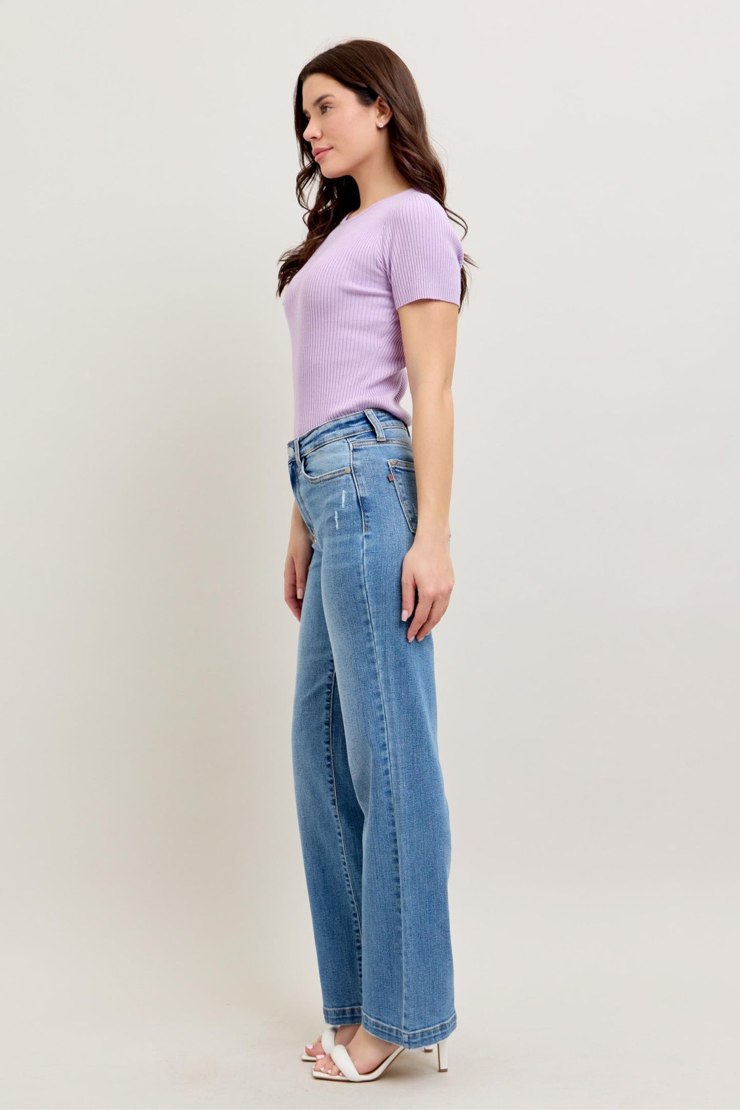 Judy Blue High Waist Straight Fit Trouser