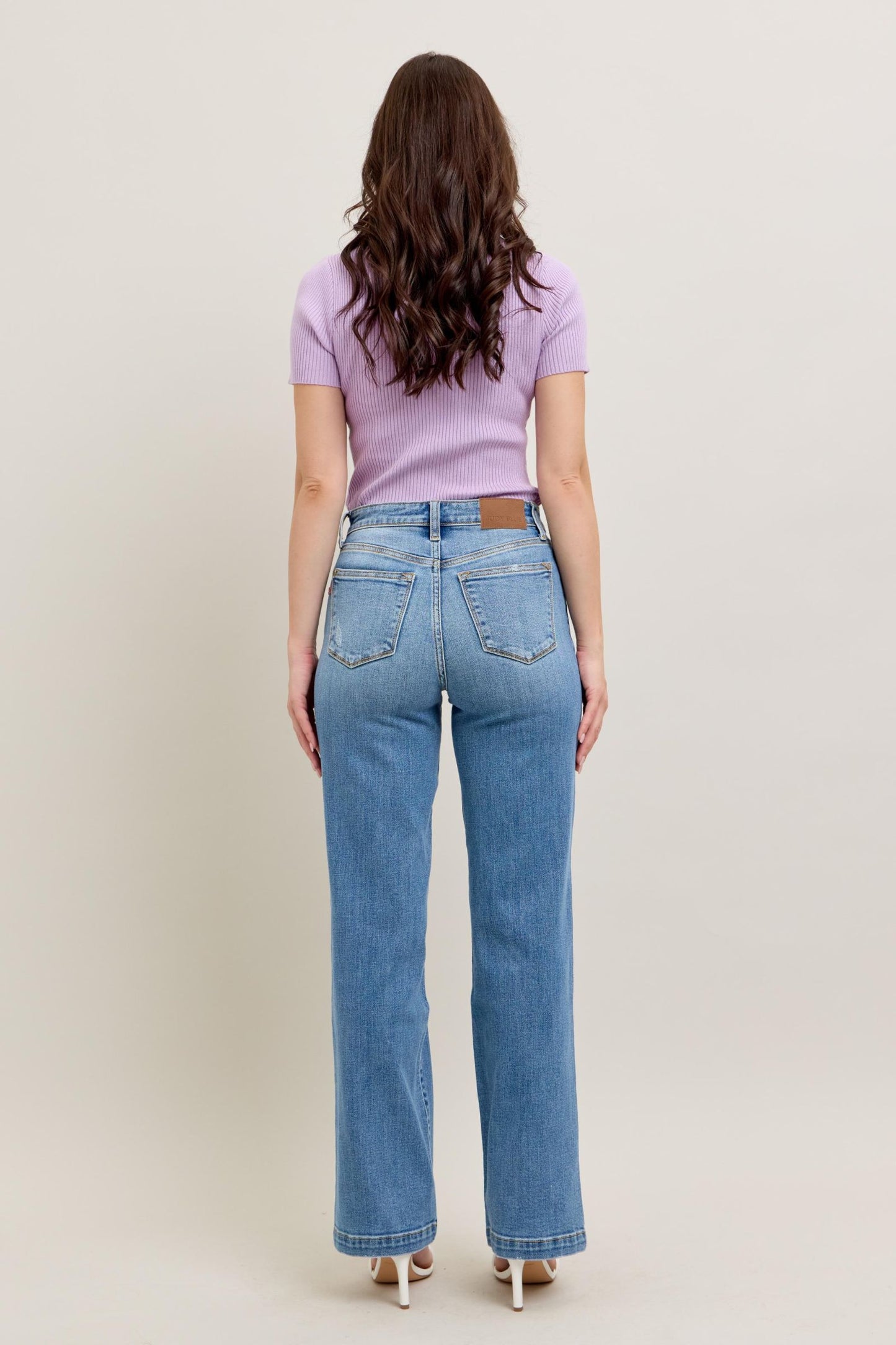 Judy Blue High Waist Straight Fit Trouser