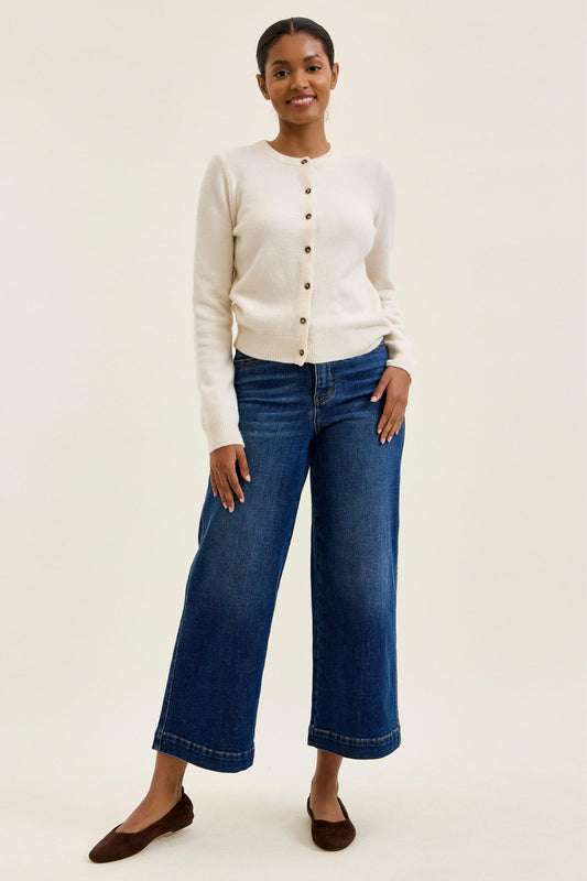 Judy Blue HW Tummy Control Claudia Ankle Wide Jeans