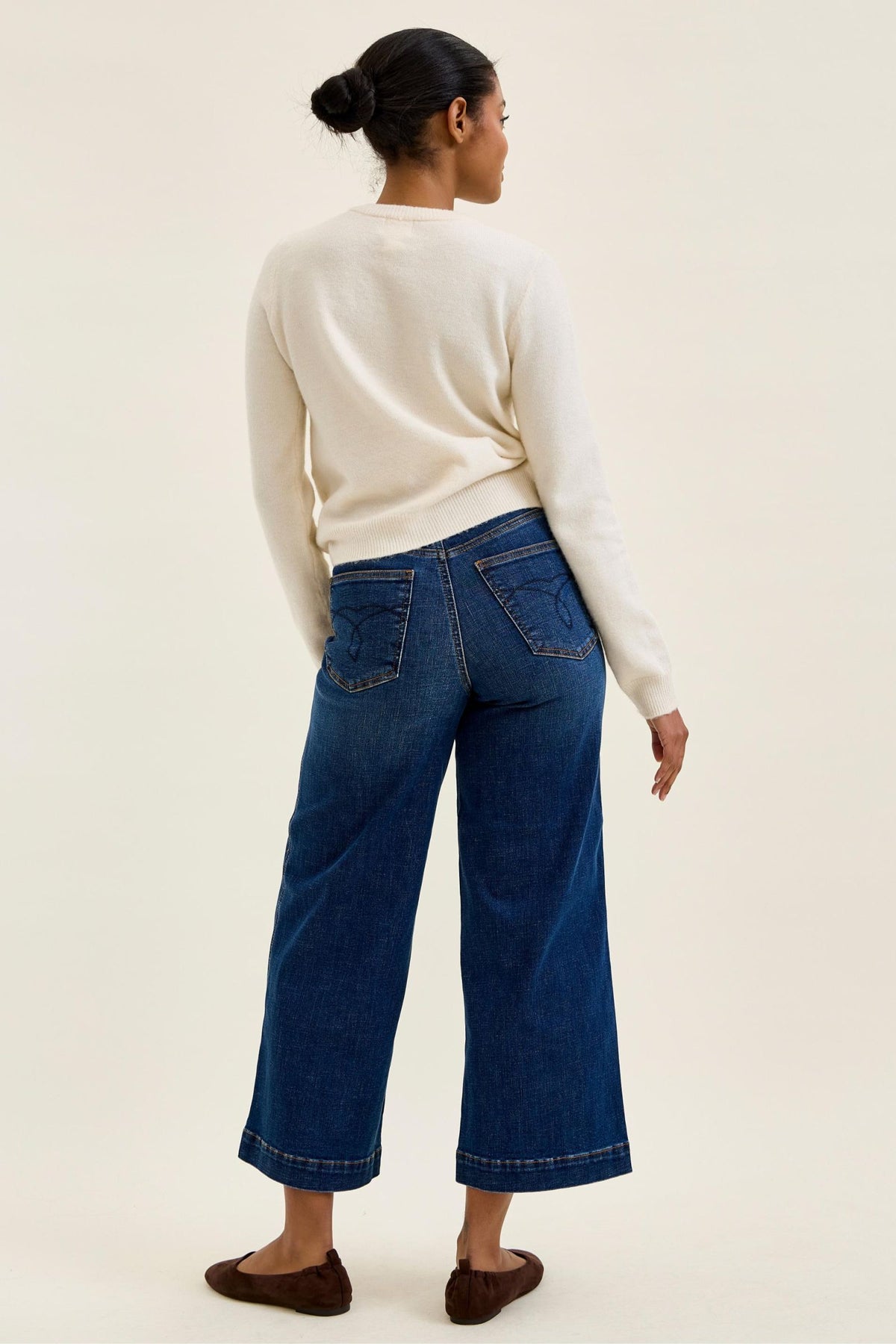 Judy Blue HW Tummy Control Claudia Ankle Wide Jeans