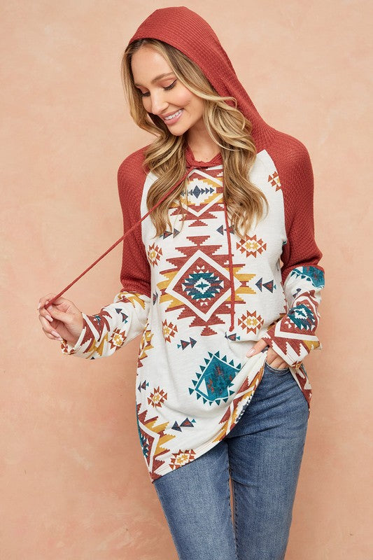 Sweet Memory Aztec Hoodie