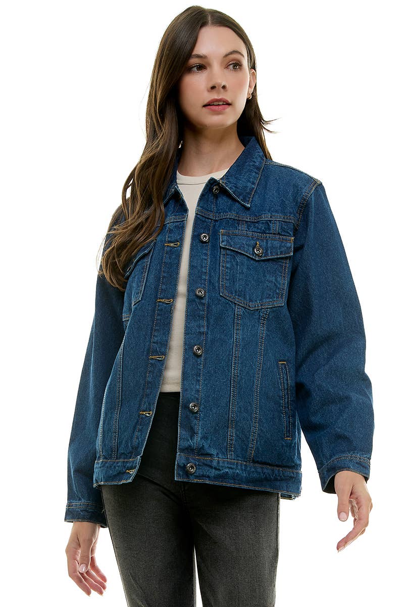 Boyfriend Relaxed Fit Denim Jacket