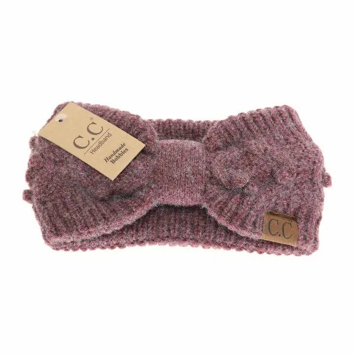 Bobble Knit C.C Head Wrap (9 COLORS)