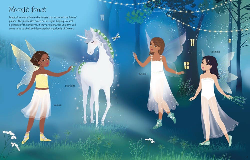 Sticker Dolly Dressing Fairy Princesses : Usborne