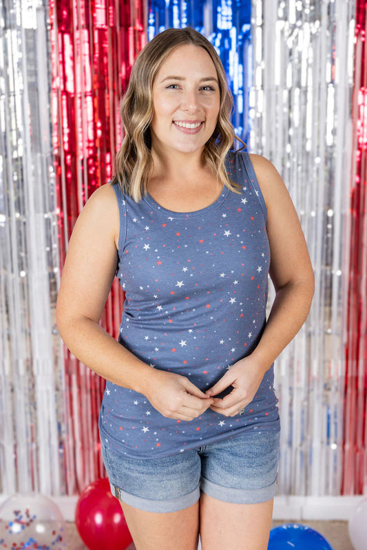 Blue Liberty Stars Tank