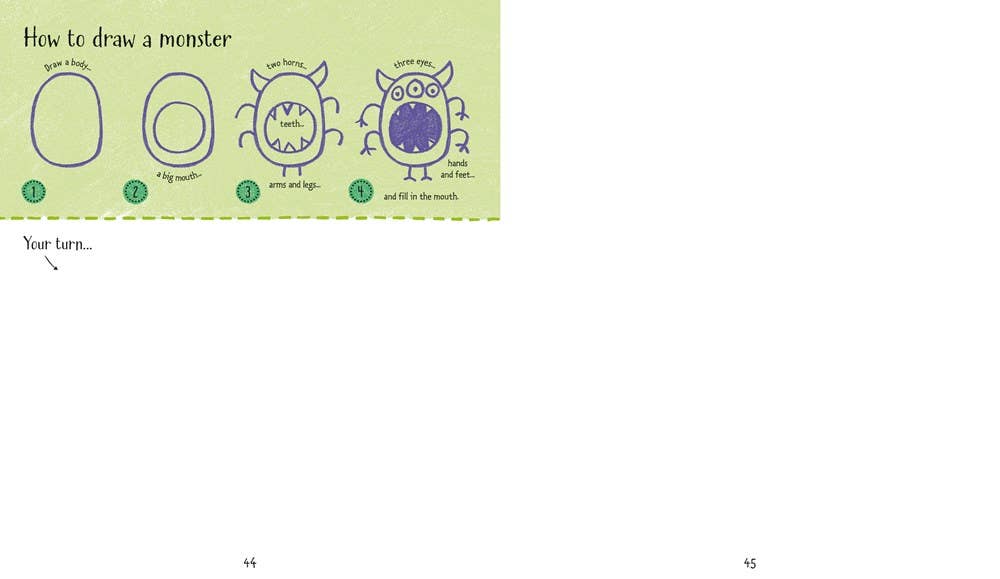 Step-By-Step Drawing Book : Usborne