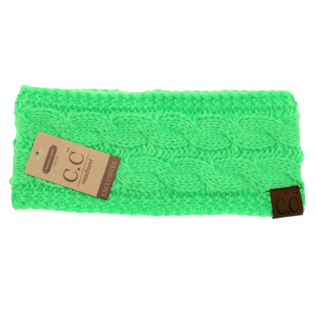 Solid Cable Knit CC Women's Fashion Headband (multiple colors)